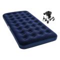Bestway Single Air Bed With Pumpers - Blue - Convenient And Comfortable Sleeping Solution For Outdoor Adventures. 