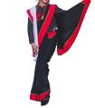 Newari Black Saree With Red Border For Women ( Hakupatasi). 