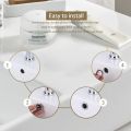 2-6pcs Chrome Sink Drain Covers Leak-Proof Easy-Install Basin Overflow Plugs for Bathroom Kitchen Round Countertop Sink Access. 