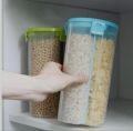 Air tight 3Partition 2.2 liter capsity container for storage beans dry fruits|airtight spice food storage. 