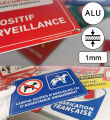 Panneau De Signalisation Aluminium,Alarme Vidéo,Accès Interdit Propriété Privée,Attention Sortie de Véhicules,Chiens Guides Sign. 