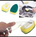 Washing Potts Soap Dispenser Scrubber Dish Wand Brush Scrub Refill Pan Kitchen. 