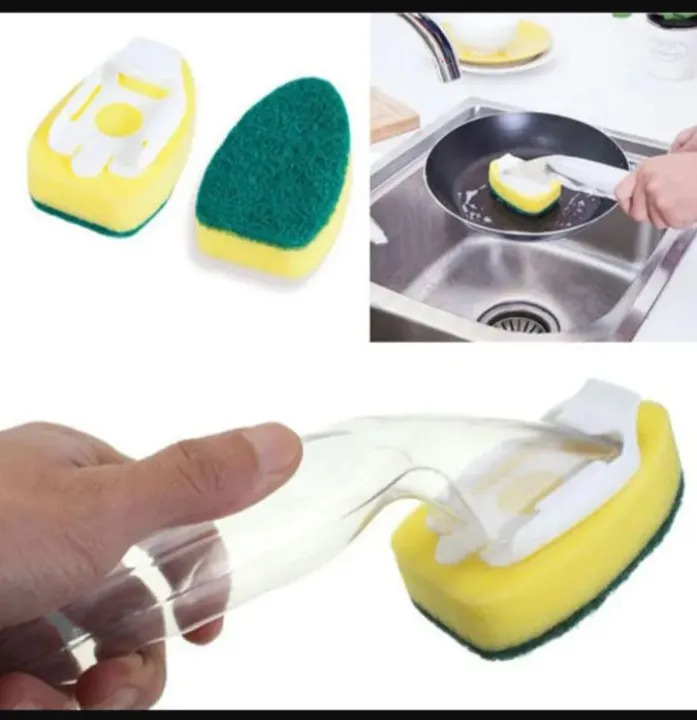 Washing%20Potts%20Soap%20Dispenser%20Scrubber%20Dish%20Wand%20Brush%20Scrub%20Refill%20Pan%20Kitchen%20-%20Image%202