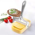 Stainless Steel Cheese Slicer Adjustable Thickness Butter Cutter Soft and Semi-Hard Kitchen Cooking Tools Cheddar Gadgets Grater. 