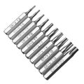 50-10pcs 4mm CR-V Torx Screwdriver Bits Set T3 T4 T5 T7 T8 T9 T10 T15 T20 Batch Head Mobile Repair Plum Blossoms Repairing Tool. 