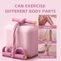 Pilates pull rope for back and abdomen exercise, foot pedal resistance band, portable multifunctional sit-up assist device.. 