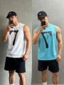 Running Tank Top Men Summer Sport Gym Vest Quick Dry Training Tanktop Workout Singlets Man Fitness Bodybuilding Sleeveless Shirt. 