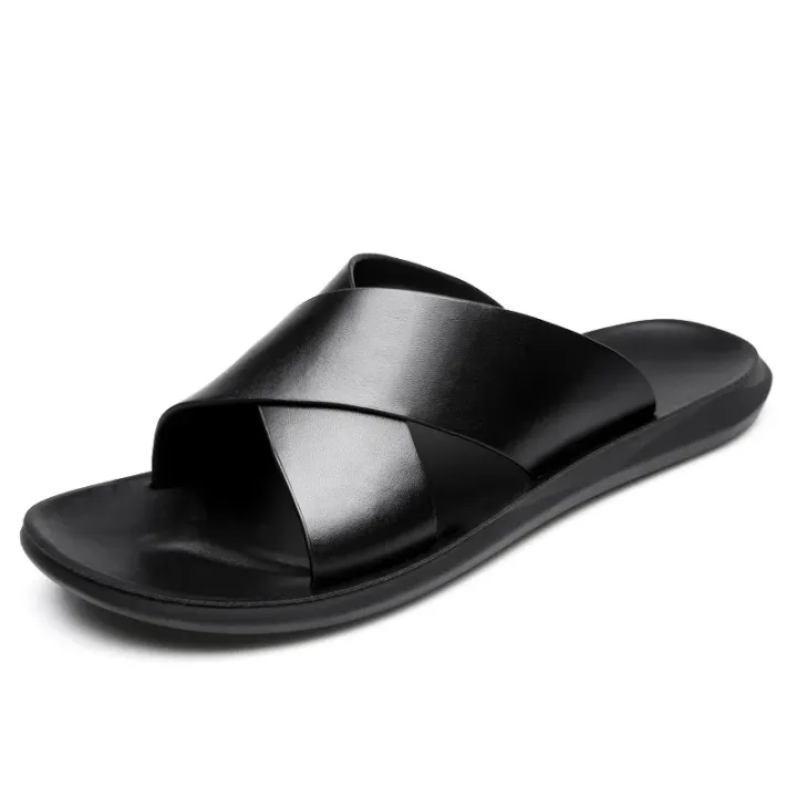 Men%20Sandals%20Slippers%20Genuine%20Leather%20Luxury%20Fashion%20New%20Men's%20Flat%20Shoes%20Casual%20Non-Slip%20Beach%20Sandals%20For%20Men%20Zapatos%20Hombre%20-%20Image%206