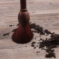 Creative Chinese Style Cleaning Brush Hand-carved Dragon Pattern Sandalwood Handle Horse Hair Tea Accessories Cleaning Brush. 