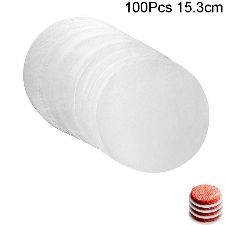 100Pc%2010/11.4/15.3cm%20Hamburger%20Patty%20Paper%20-%20Wax%20Papers%20to%20Separate%20Frozen%20Pressed%20Patties%20-%20100%20Burger%20for%20Burger%20Patty%20Paper%20-%20Image%205