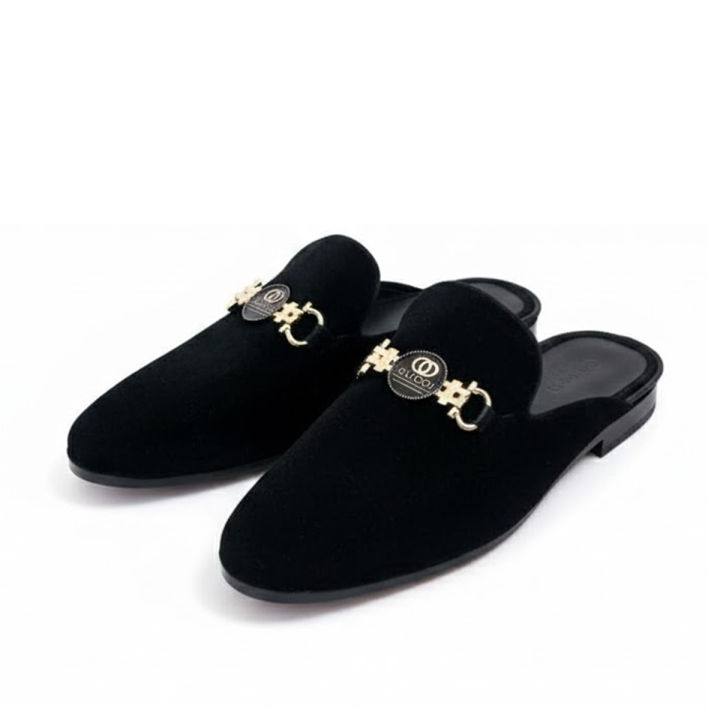 Stylish Velvet Half Shoes For men