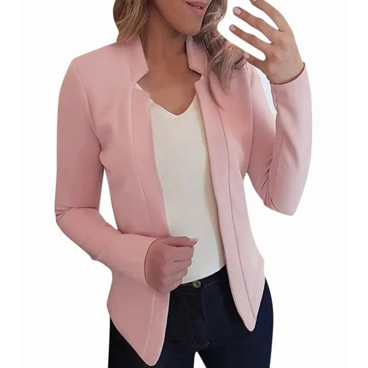 2025%20Women's%20Thin%20White%20Blazer%20Summer%20Autumn%20Slim%20Fit%20Long%20Sleeve%20Open%20Stitch%20Office%20Coat%20Tops%20Black%20Ladies%20Fashion%20Outwear%20-%20Image%205