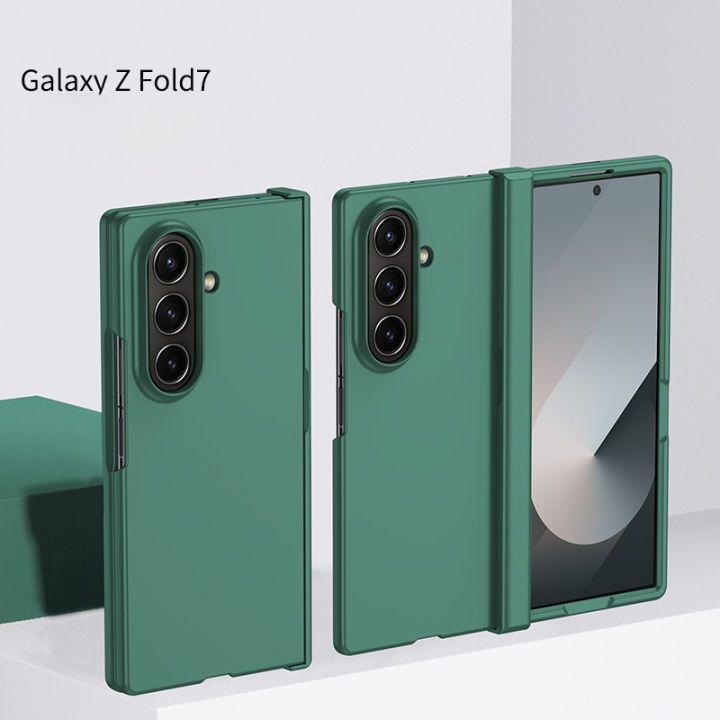 PC%20Skin%20Texture%20Hard%20Shell%20Phone%20Case%20for%20Samsung%20Galaxy%20Z%20Fold%207%206%205%203%204%20ZFold7%20with%20Hinge%20Protection%20Cover%20-%20Image%204