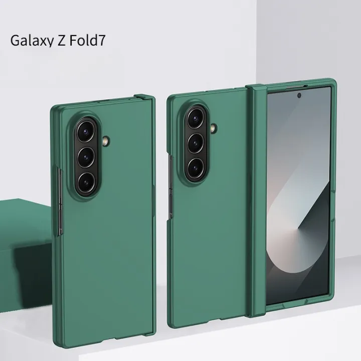 PC%20Skin%20Texture%20Hard%20Shell%20Phone%20Case%20for%20Samsung%20Galaxy%20Z%20Fold%207%206%205%203%204%20ZFold7%20with%20Hinge%20Protection%20Cover%20-%20Image%204