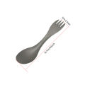 Pure Titanium Spork 2 in 1 Spoon Ultralight Tableware Portable Fork Outdoor Camping Picnic Travel Cookware Eco-Friendly Flatware. 