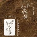 Branch Painting Stencils 11.7x8.3 inch Large Bare Branches Budding Flower Drawing Stencil Plastic PET Tree Branch Stencil DIY. 