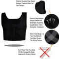 Men Body Shaper Slimming Chest Push Up Corset Compression Waist Trainer Building Sleeveless Vest Correct Posture Hooks Vest. 