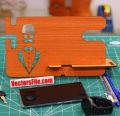 Laser Cut Wooden Personalised Docking Station Men Desk Organizer 4mm DXF and CDR File. 