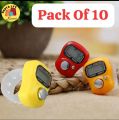 Pack of 10 Finger Counter Digital Tasbeeh / Digital Counter Finger Ring - Tally Counter - Digital Tasbih (Homeducts). 