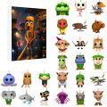 2025 New In Stock 24pcs Italian Brainrot Tung Sahur Advent Calendar Christmas Countdown Calendar Decoration Toy Christmas Gift. 