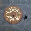 Epoxy resin mdf Clock Base with light and acrylic dial + MDF Round Board For Resin Art Multipurpose, DIY, Painting, Decoupage, Art MDF Round Board For Resin Art .... 