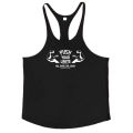 Men's Cotton Gym Stringer Tank Tops PUSH YOUR LIMITS Running Vests Y-Back Bodybuilding Sleeveless Shirt Muscle Fitness Singlets.