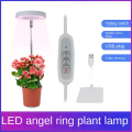 LED Indoor Angel Ring Plant Growth Light 2/4/8H On/Off Timer USB 5V Retractable Height Full Spectrum Simulated Sunlight Plant. 