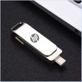 2TB hp original OTG metal USB flash drive type-C micro USB for laptop can use for iPhone iOS. 
