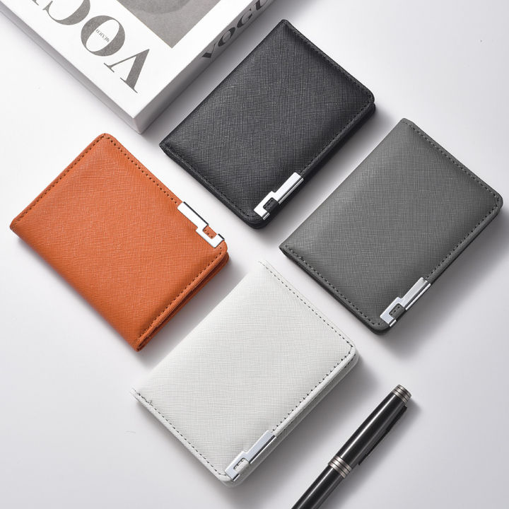 Black%20Faux%20Leather%20Small%20Slim%20Business-Style%20Wallet%20-%20Multiple%20Card%20Slots,%20Credit%20Card%20and%20Driver's%20License%20Holder,%20Geometric%20In%20-%20Image%206