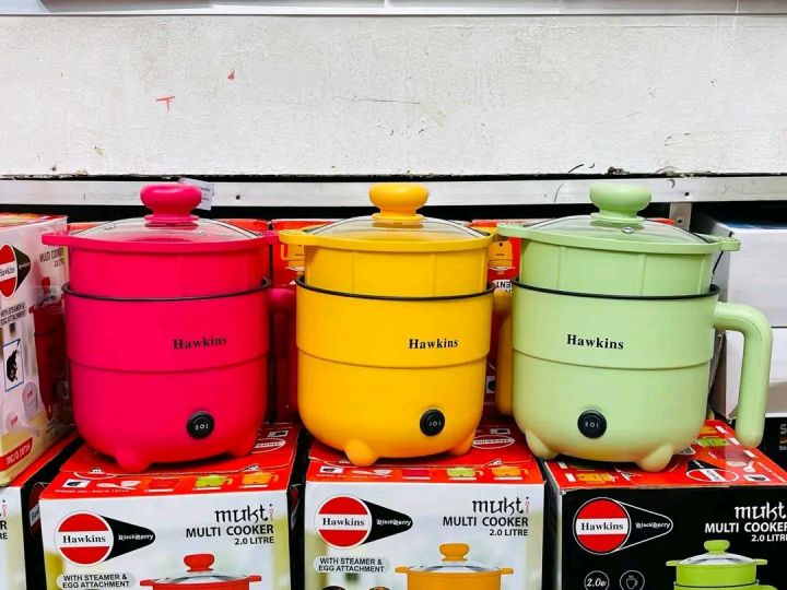 Hawkins Multi Cooker 2.0 Litre – Electric Cooking Pot with Steamer ...