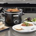 Crock-Pot CSC046 Slow Cooker, 2.4 Litre, Black, Stoneware, 2.4 liters. 