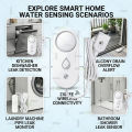 Zigbee Water Leak Detector Smart Home Flood Leakage Sensor Overflow Security 110dB Sound Alarm Alerts For Tuya Smart Life Z2MQTT. 