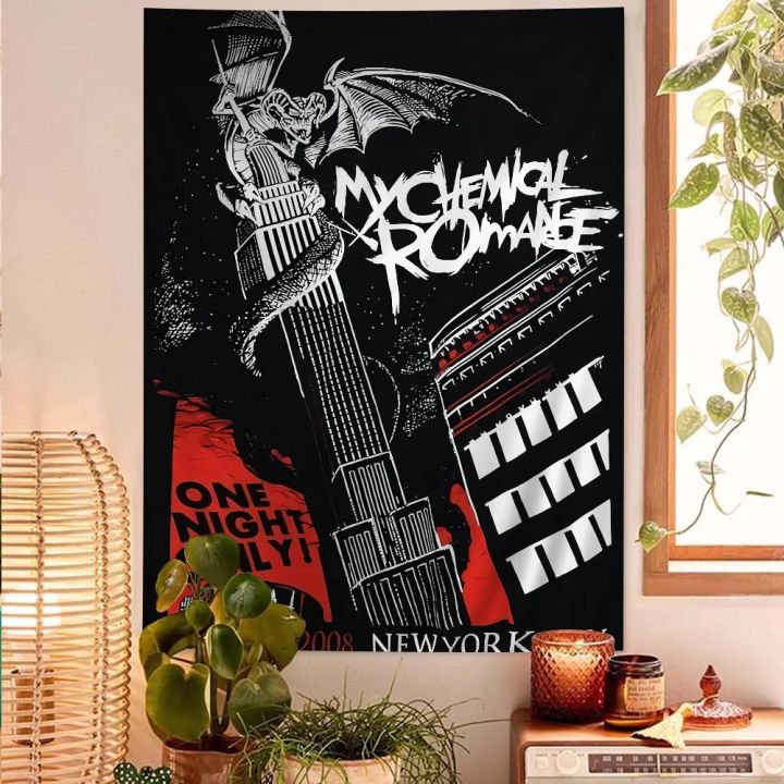 My Chemical Romance Hanging Bohemian Tapestry Japanese Wall Tapestry Anime Kawaii Room Decor