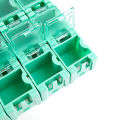 50Pcs/Set SMD SMT Electronic Component Container Mini Storage Boxes kit desk organizer. 
