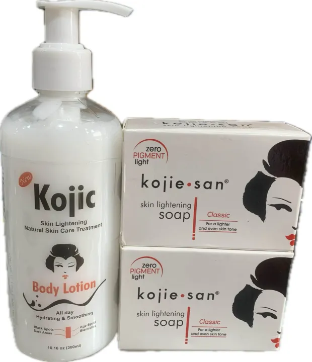 Kojic Skin Lightening Body Lotion and Soap