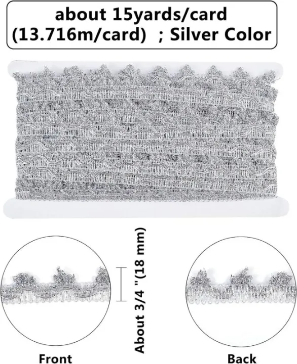 14.2Yds%20Gold%20Lace%20Fabric%20Sewing%20Embroidery%20Sequin%20Ribbon%203/4"%20Waved%20Paillette%20Lace%20for%20Sewing%20Christmas%20Dress%20Clothing%20Crafts%20-%20Image%207