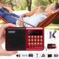 L-62 Mini Radio 4.5W Single Band Plug-in FM Radio MP3 Music Player for the Elderly.