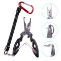Multifunction Fishing Plier Tool With Line Cutter Scissors Hook Remover For Outdoor Saltwater Freshwater Durable Non Slip Handle. 
