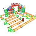 90 PCS Race Track Set Toy Car Adventure Playset for Kids Boys Girls Toddlers, Preschool Educational Puzzle Vehicle Toy, Creative DIY Track Builder City Rescue Car Toys, Birthday Gift for 3 4 5 6 7 8 Year Old Children Indoor Outdoor Fun. 