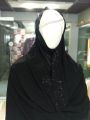 Black Dupatta Namaz Chadar  Wide Hijab For Women D Shape - Black Namaz Chadar - Black Hijab Chadar With Stones - Georgette Black Namaz Dupatta - Namaz Chaddar For Women - Women Black Chadar - Ladies Namaz Dupatta - D Shape Namaz Chaddar - Namaz Chaddar. 