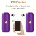 T&G TG117 Portable Bluetooth Speaker Outdoor Wireless Woofer Free Call /FM/TF Card/USB Flash Drive Connect Mobile Phone/Tablet. 