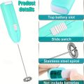 Mini Portable Hand Blender For Lassi. Milk. Coffee. Mixer - 2×AA Battery Operated..