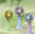 3 Speed Quiet Small Handheld Portable Electric Fan Stand Desk Usb Rechargeable Sports Pocket Mini Fan.