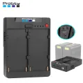 Probty Dual NP-F970 NP-F Series Battery to V-Mount Lock Power Supply Converter Plate for Tilta Kit Monitors LED Light. 
