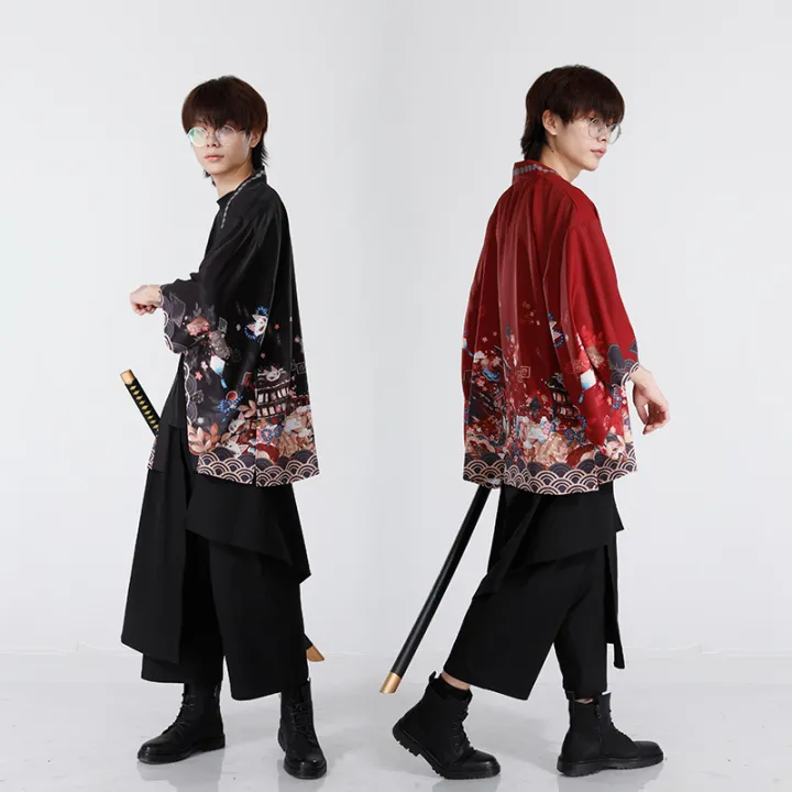 Summer%20Loose%20Japanese%20Samurai%20Kimono%20Streetwear%20Cardigan%20Cosplay%20Haori%20Harajuku%20Women%20Men%20Yukata%20Traditional%20Clothing%20-%20Image%202