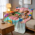 Throw High-Density Short Plush Blanket For Sofa Nap Air-Conditioned Room Soft Skin-Friendly C-CoComelonS Party Art. 