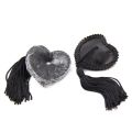 Women Heart Lace Nipple Covers Tassel Pasties Reusable Adhesive Breast Petals Exotic Lingerie Accessories For Romantic Night. 