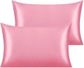 1 PC Silk Satin Toddler Pillowcase 35X50CM, Super Soft and Silky Cooling Travel PillowCases for Nursery, Kids, Boys Girls.