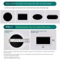 Universal Dual Flush Toilet Water Tank Button Round Valve Push Button Flush Toilet Seat Water Tank Valve Bathroom Parts. 