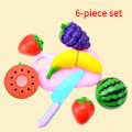 Children's Small Toys Set Fresh Fruit Vegetables Cutting Toy Funny Kitchen Simulation Suit Food Learning Early Educational . 